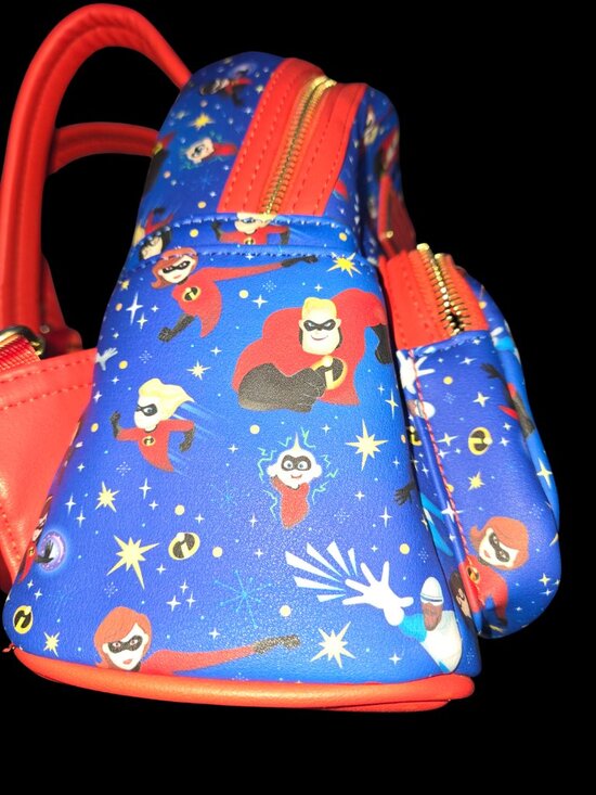 Disney Parks Loungefly Incredibles Mini Backpack Pixar Family Print Bag main image 4